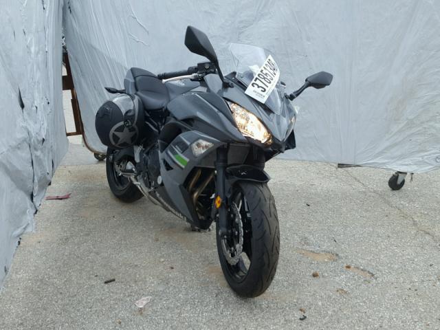 JKAEXEJ17JDA02986 - 2018 KAWASAKI EX650 J ნაცრისფერი ფოტო 1