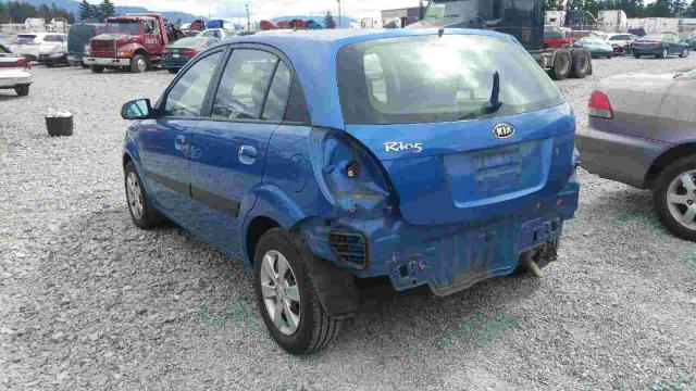 KNADE163486315951 - 2008 KIA RIO 5 SX BLUE photo 3