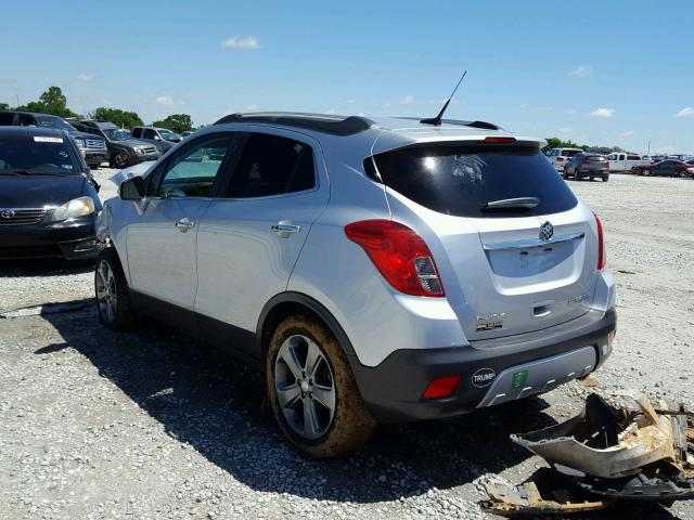 KL4CJBSB7EB517063 - 2014 BUICK ENCORE CON SILVER photo 3