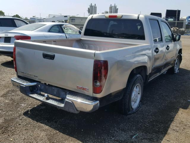 1GTCS136X58249850 - 2005 GMC CANYON TAN photo 4