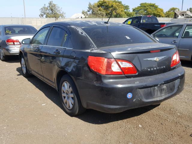 1C3LC46JX8N142726 - 2008 CHRYSLER SEBRING LX BLACK photo 3