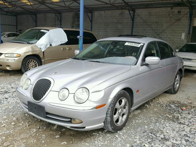 SAJDA01N51FM00144 - 2001 JAGUAR S-TYPE SILVER photo 2