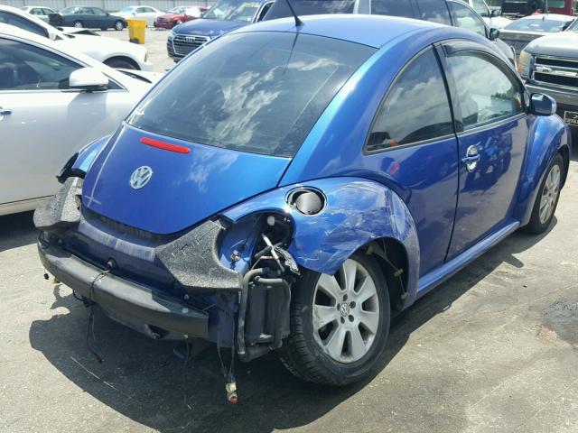 3VWPW31C98M516533 - 2008 VOLKSWAGEN NEW BEETLE BLUE photo 4