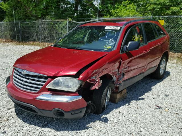 2A4GF68456R720314 - 2006 CHRYSLER PACIFICA T RED photo 2