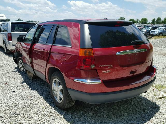 2A4GF68456R720314 - 2006 CHRYSLER PACIFICA T RED photo 3