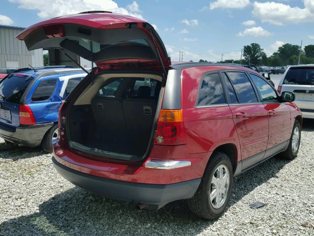 2A4GF68456R720314 - 2006 CHRYSLER PACIFICA T RED photo 4