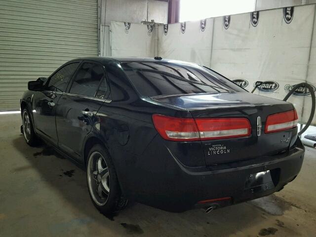 3LNHL2GC4CR831880 - 2012 LINCOLN MKZ შავი ფოტო 3