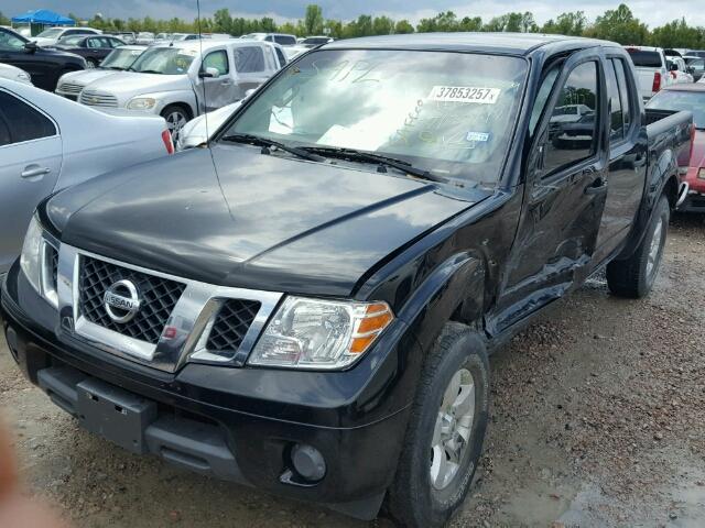 1N6AD0ER3CC403938 - 2012 NISSAN FRONTIER S BLACK photo 2