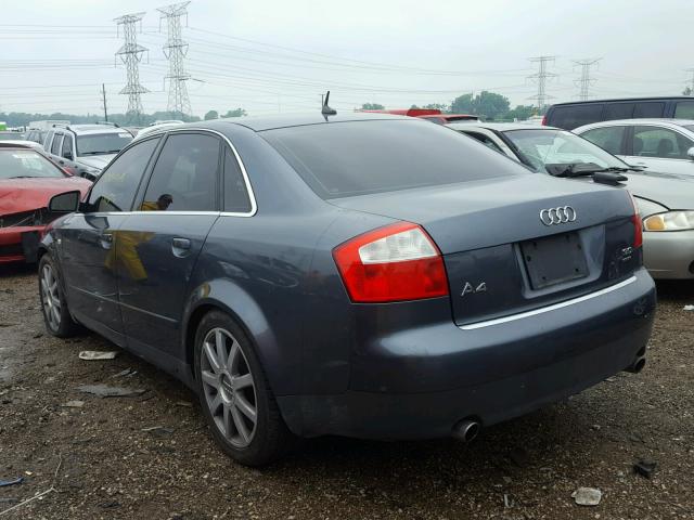 WAULT68EX3A120603 - 2003 AUDI A4 3.0 QUA GRAY photo 3