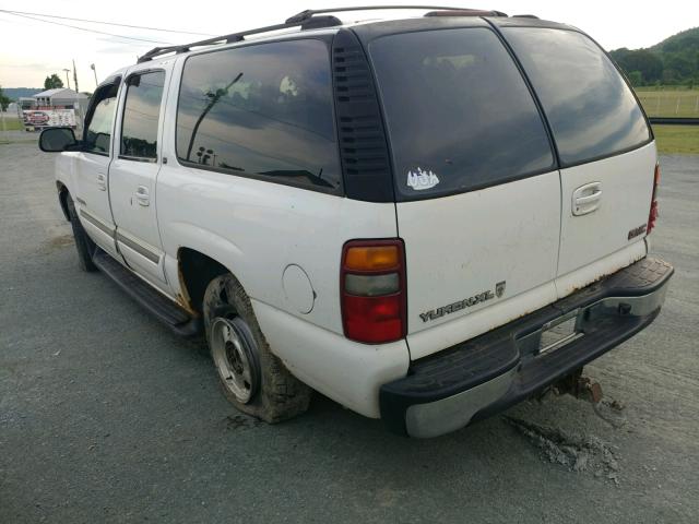 1GKFK16Z33J124833 - 2003 GMC YUKON XL K WHITE photo 3