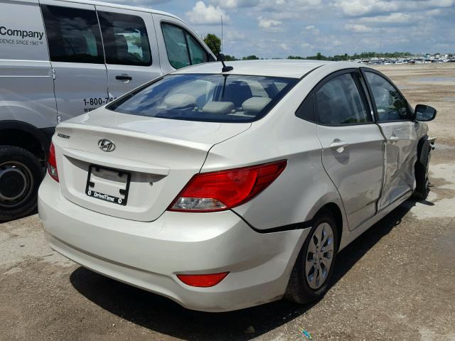 KMHCT4AE0GU972895 - 2016 HYUNDAI ACCENT SE CREAM photo 4