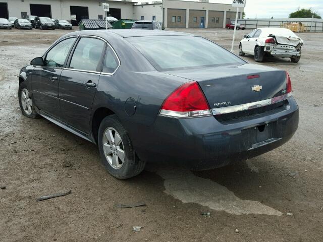 2G1WF5EK4B1295233 - 2011 CHEVROLET IMPALA GRAY photo 3