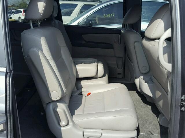 5FNRL5H62CB118366 - 2012 HONDA ODYSSEY GRAY photo 6