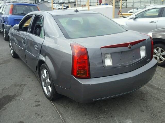 1G6DM577740178079 - 2004 CADILLAC CTS CHARCOAL photo 3