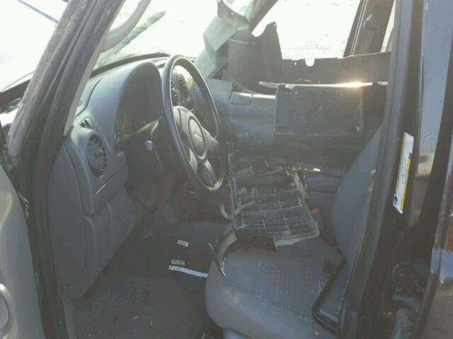 1J4GL48KX7W529993 - 2007 JEEP LIBERTY SP BLACK photo 5