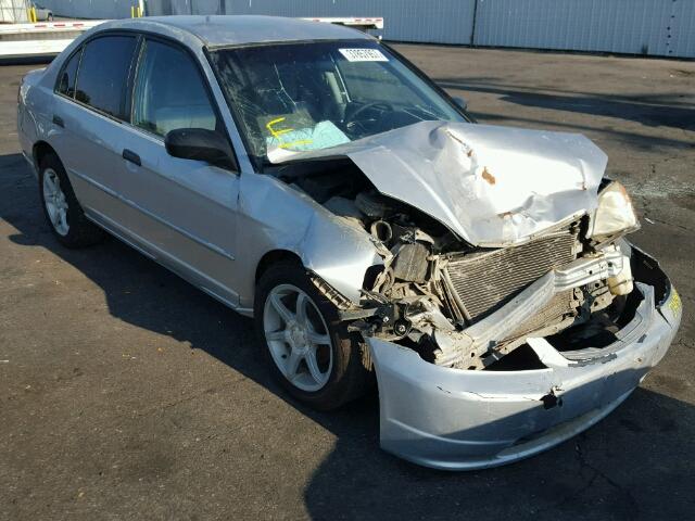 2HGES15571H617551 - 2001 HONDA CIVIC LX SILVER photo 1