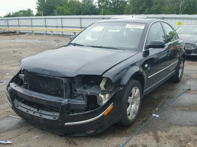 WVWTH63B83P344483 - 2003 VOLKSWAGEN PASSAT GLX BLACK photo 2
