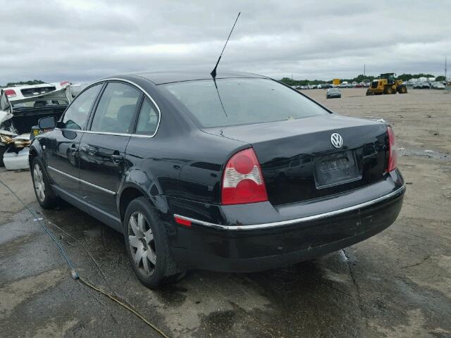 WVWTH63B83P344483 - 2003 VOLKSWAGEN PASSAT GLX BLACK photo 3