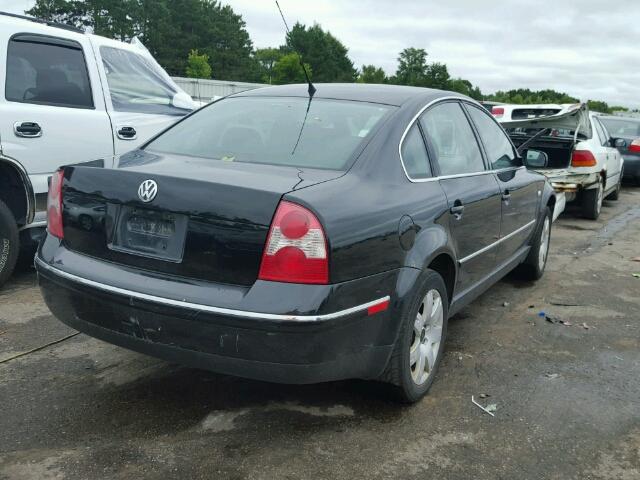 WVWTH63B83P344483 - 2003 VOLKSWAGEN PASSAT GLX BLACK photo 4