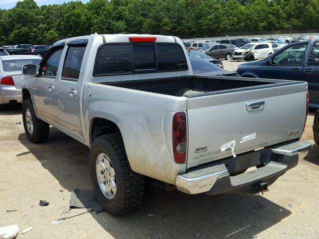 1GTH6MFE4B8105432 - 2011 GMC CANYON SLE SILVER photo 3