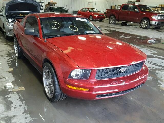 1ZVFT80NX75292262 - 2007 FORD MUSTANG RED photo 1