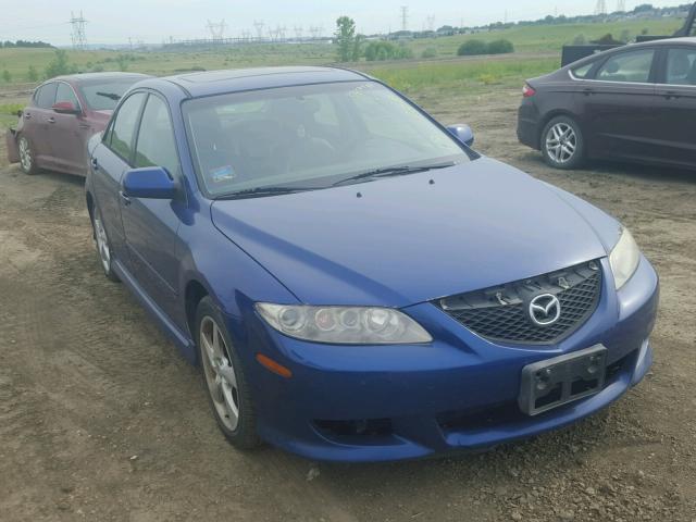 1YVHP80D945N15629 - 2004 MAZDA 6 S BLUE photo 1