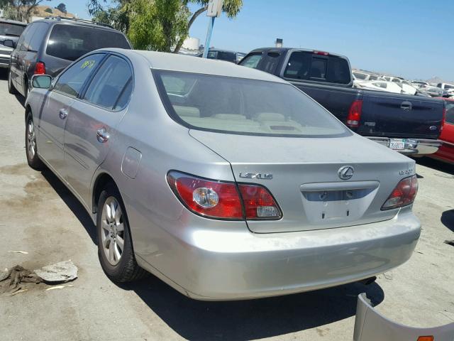 JTHBF30GX36015675 - 2003 LEXUS ES 300 SILVER photo 3