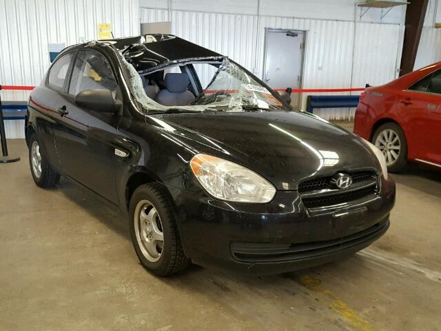 KMHCM36C78U104036 - 2008 HYUNDAI ACCENT BLACK photo 1