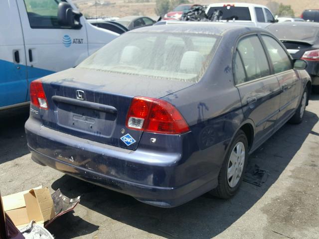 1HGEN26525L000014 - 2005 HONDA CIVIC GX BLUE photo 4