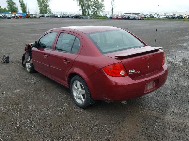 1G2AS55H897289244 - 2009 PONTIAC G5 SE RED photo 3