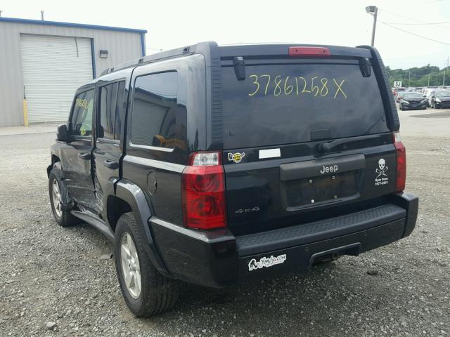 1J8HG48K56C151623 - 2006 JEEP COMMANDER BLACK photo 3