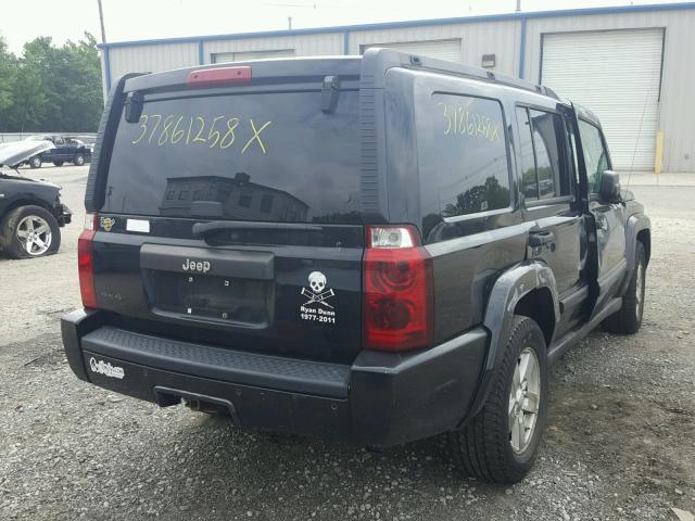 1J8HG48K56C151623 - 2006 JEEP COMMANDER BLACK photo 4