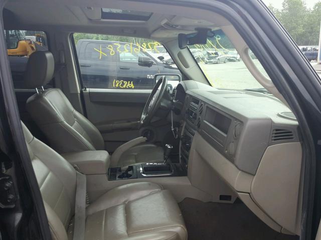 1J8HG48K56C151623 - 2006 JEEP COMMANDER BLACK photo 5