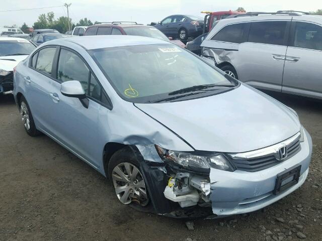 19XFB2F52CE062885 - 2012 HONDA CIVIC LX BLUE photo 1