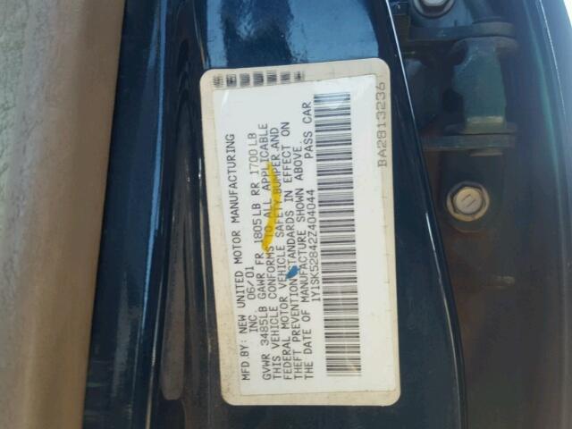 1Y1SK52842Z404044 - 2002 CHEVROLET GEO PRIZM 蓝色 照片 10