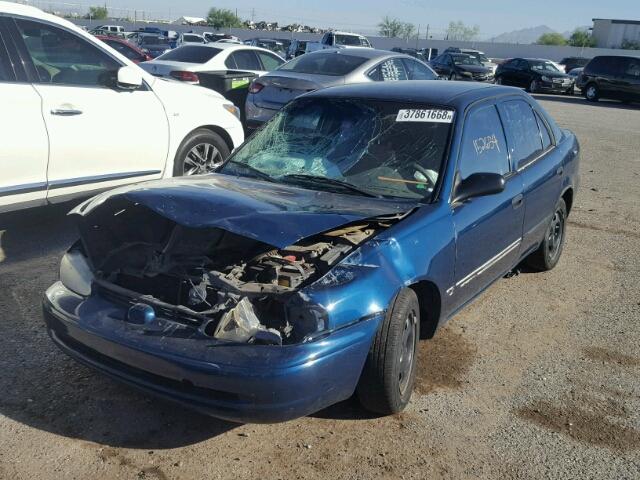 1Y1SK52842Z404044 - 2002 CHEVROLET GEO PRIZM BLUE photo 2