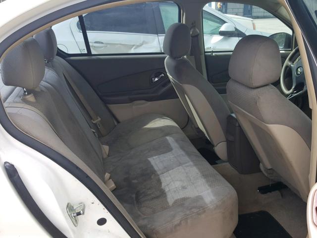 1G1ZS58FX8F118744 - 2008 CHEVROLET MALIBU LS თეთრი ფოტო 6