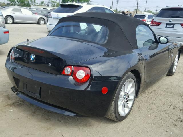 4USBT33505LS57488 - 2005 BMW Z4 2.5 BLACK photo 4