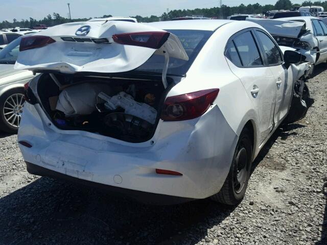 JM1BM1T71E1126624 - 2014 MAZDA 3 SV WHITE photo 4