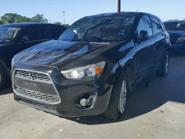 4A4AP3AU1EE022112 - 2014 MITSUBISHI OUTLANDER BLACK photo 2