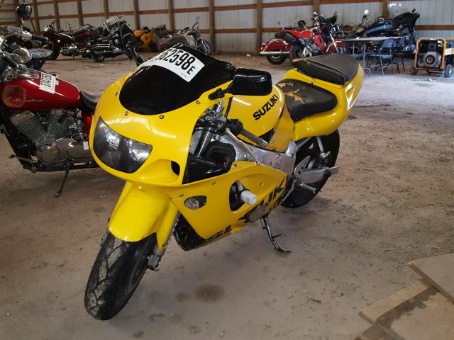 JS1GN78A7X2101342 - 1999 SUZUKI GSX-R600 YELLOW photo 2