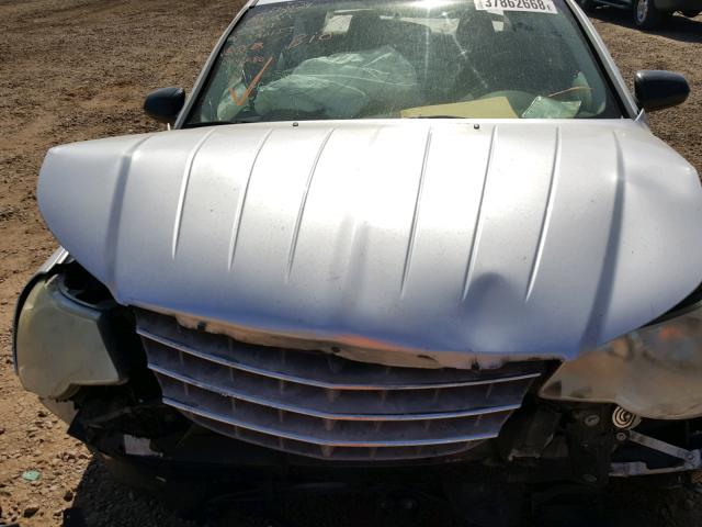 1C3LC46K67N590159 - 2007 CHRYSLER SEBRING SILVER photo 7