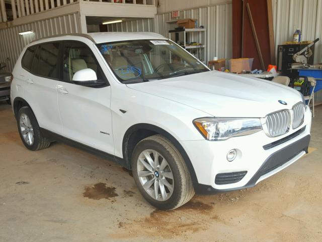 5UXWZ7C39H0V87307 - 2017 BMW X3 SDRIVE2 WHITE photo 1