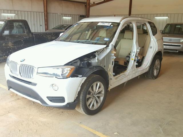 5UXWZ7C39H0V87307 - 2017 BMW X3 SDRIVE2 WHITE photo 2