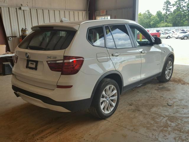 5UXWZ7C39H0V87307 - 2017 BMW X3 SDRIVE2 WHITE photo 4