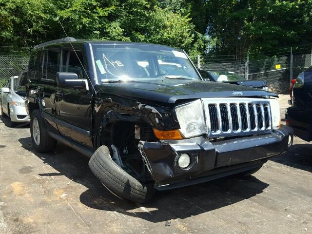 1J8HH48K58C220391 - 2008 JEEP COMMANDER BLACK photo 1