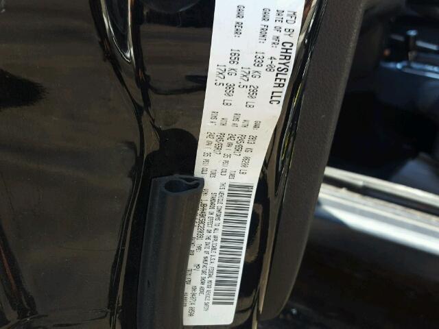 1J8HH48K58C220391 - 2008 JEEP COMMANDER BLACK photo 10