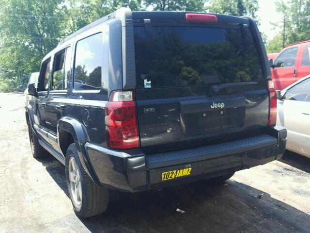 1J8HH48K58C220391 - 2008 JEEP COMMANDER BLACK photo 3