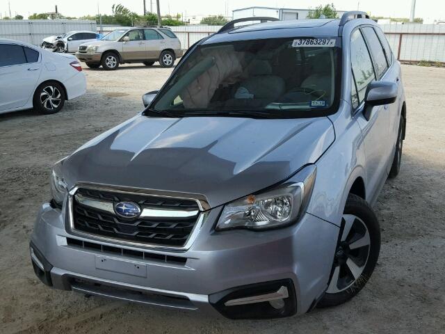 JF2SJAJC3HH487732 - 2017 SUBARU FORESTER GRAY photo 2