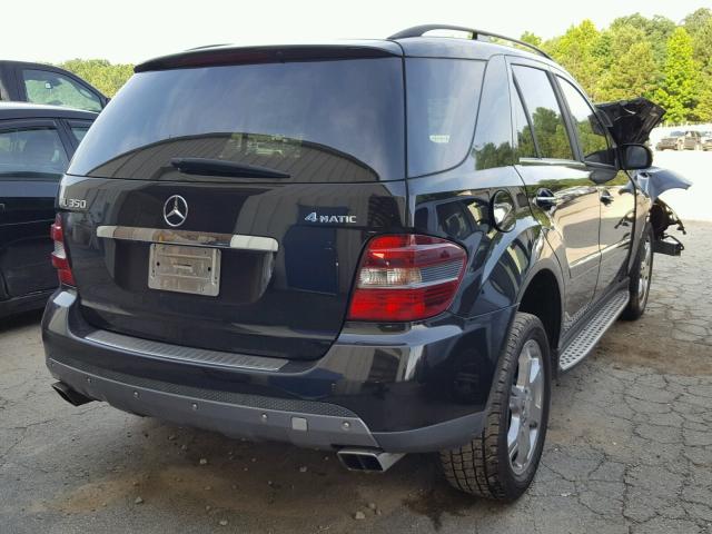 4JGBB86E78A337707 - 2008 MERCEDES-BENZ ML 350 BLACK photo 4